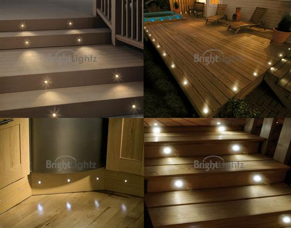 Enluce IP65 Square individual white LED plinth decking kitchen lights pre-wired 